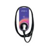Enel X EV charging station with a plugged-in charging cable. - Solarplaza