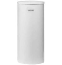 Shopping - Solarplaza Tall white cylindrical water heater standing upright on a plain background. - Solarplaza