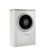 White Bosch front-loading washing machine with a circular door and silver trim.
