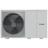 O157233573_compress_2000_awf_1216kw_front_perspective_render - Solarplaza Bosch outdoor HVAC condenser with a large fan behind a protective grille on the left and a gray cabinet on the right. - Solarplaza