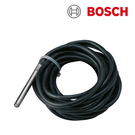 Junkers-bosch-7738504990 - Solarplaza Bosch temperature sensor probe with a long black coiled cable - Solarplaza