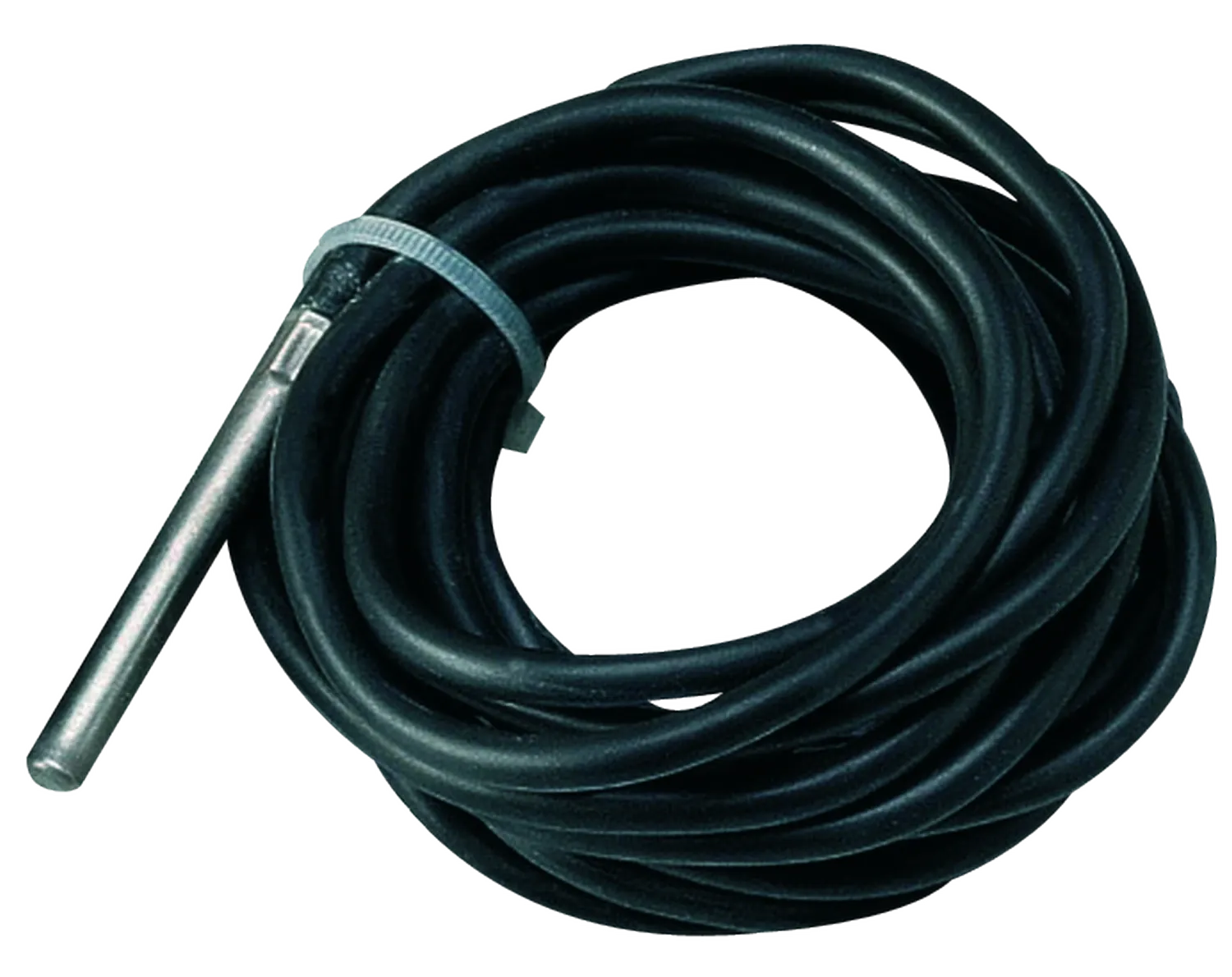 O1372555_tps_tf_2 - Solarplaza Coiled black sensor cable with metal probe and zip tie securing the coil - Solarplaza