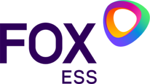 Foxess - Solarplaza Abstract purple background with a bright multicolor circular gradient shape in the top-right corner. - Solarplaza
