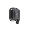 Compact black Fox wall charger with a coiled cable and a round multi‑pin connector at the end
