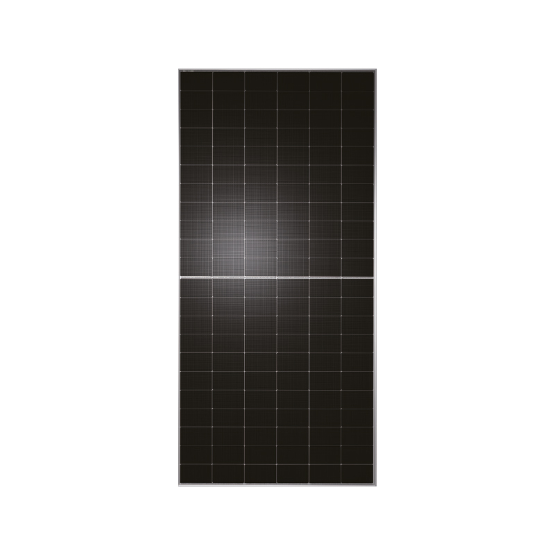 Twmnh-66hd625w - Solarplaza Solar photovoltaic panel with a grid of dark cells and a silver frame on a white background. - Solarplaza