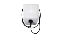 O140839252_power_charge_7000i_wallbox_front_on - Solarplaza Bosch electric vehicle charging wallbox with coiled charging cable on a white background - Solarplaza